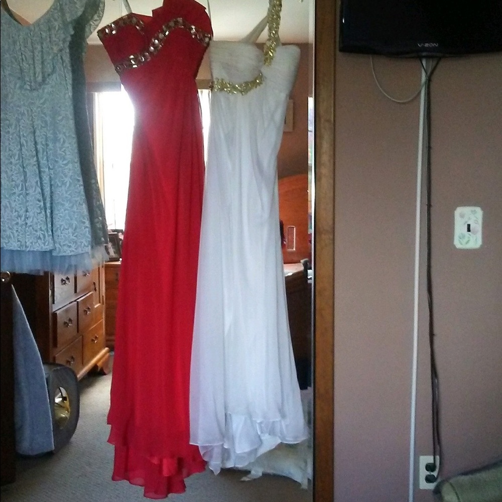 Red Prom/ Formal StraplessDress NWOT